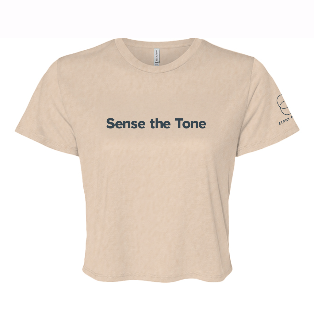 Sense the Tone Flowy Crop Tee