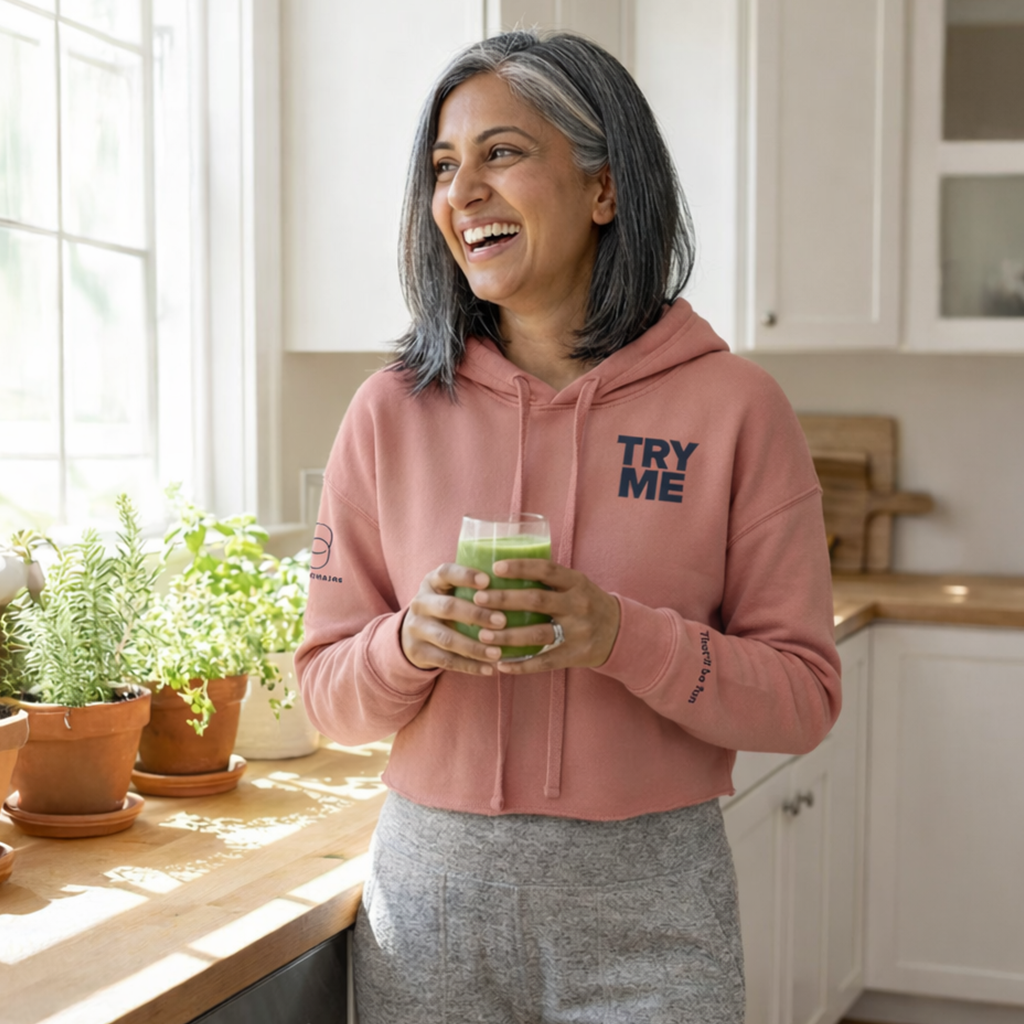 Try Me Cropped Hoodie