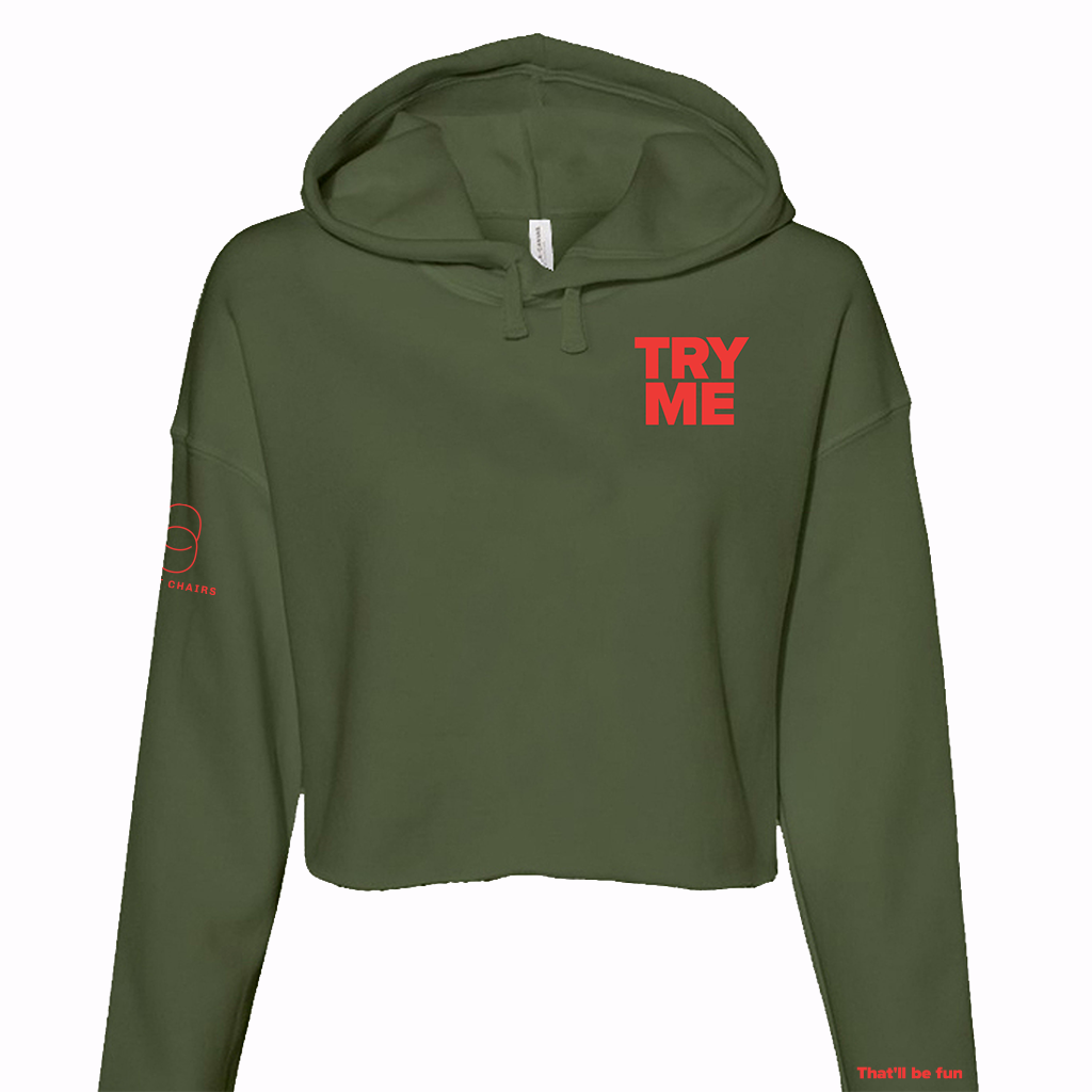 Try Me Cropped Hoodie